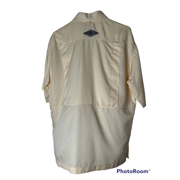 Hook & Tackle Technical Fishing Gear Shirt in Bright Yellow Size Medium - Picture 3 of 5
